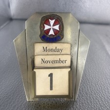 Vintage Metal Malta Calendar