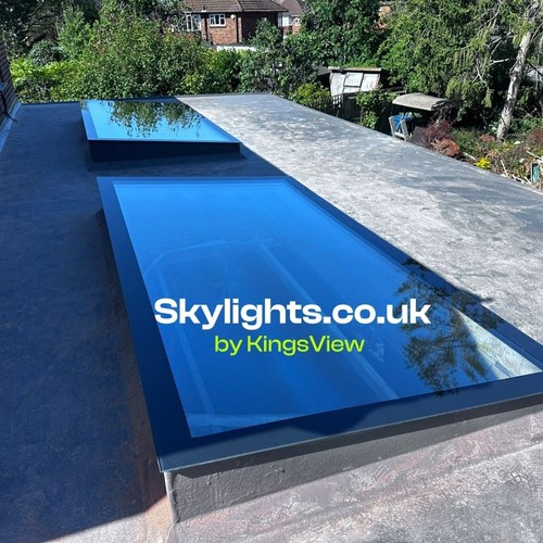 Flat roof skylight - roof, glass