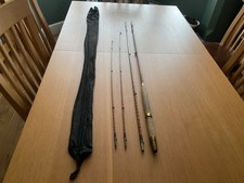 Vintage 3 piece split cane fly fishing rod fair condition unbranded with bag