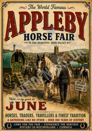 Appleby gypsy horse fair bow - horse,