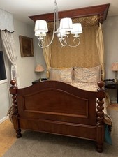 Victorian Mahogany Half Tester Bed