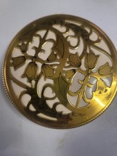 Vintage Gold-Tone Floral