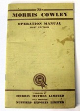MORRIS Cowley Car Owners