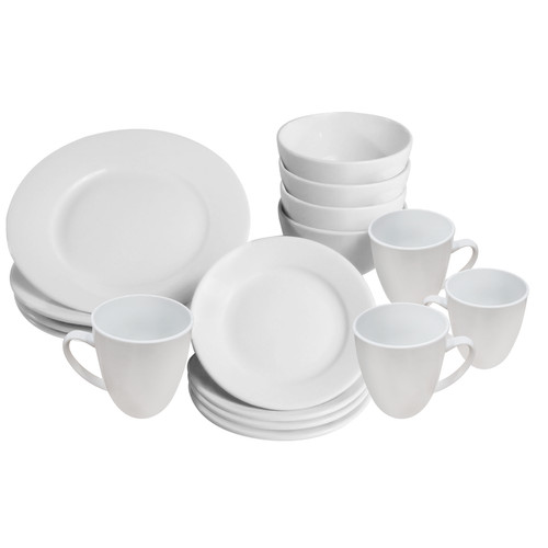 White dinner set piece - white,