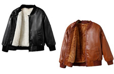 Kids Warm Winter Jacket Faux