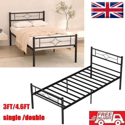 Single double bed frame - bed,
