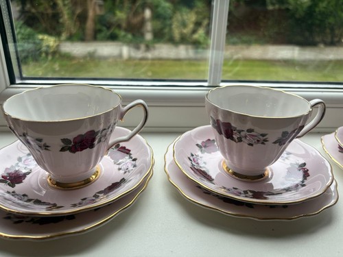 Vintage bone china tea - set, —