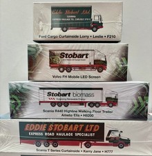 Eddie Stobart set of 4 model trucks 1/76 Scale Brand new and individually boxed 