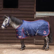 STABLE RUG GALLOP PONIE 50GM SHETLAND PONY WINTER RUG NAVY *FREE POSTAGE*