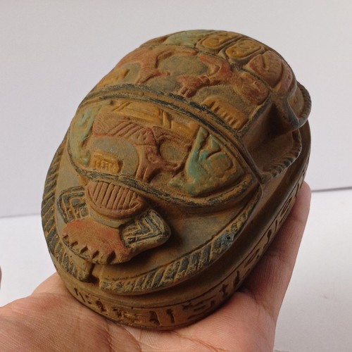 Large egyptian scarab with - scarab,