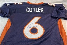 NFL Autographed Jay Cutler Denver Broncos Jersey (Adult Medium)