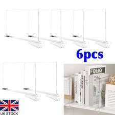 6x Shelf Dividers Storage