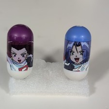 Pokémon Mighty Beanz - Team Rocket Jessie #34 James #35 - 2004 Vintage HTF Rare