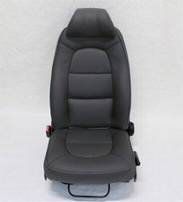 PAIR OF SAAB 900 FRONT SEAT COVERS IN ECO GREY LEATHER