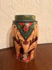 Williamson Tea Elephant Caddy - Festive Christmas Empty Tin Storage Container
