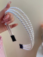 UK Full Pearl Beaded Hairband