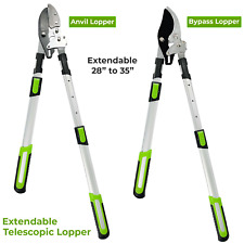 Telescopic Ratchet Anvil Bypass Lopper Tree Branch Cutter Pruner C50 Blade