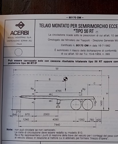 Acerbi chassis exceptional - chassis,