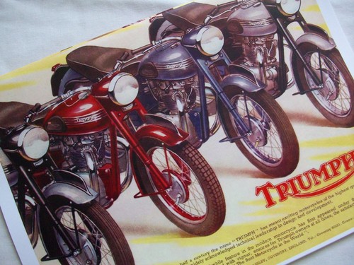 Triumph 1955 motorcycle sales - triumph,