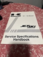 KAWASAKI SERVIE SPECIFICATIONS HANDBOOK 2001-2004 JET SKI PWC