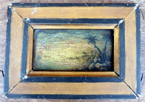 Georgian antique oil painting