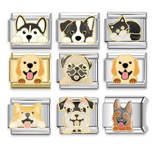 Dog / Cat Italian Charms Fits nomination And All Classic 9mm Italian Bracelets