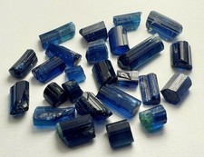 Naturel Top Quality Dark Blue Black Tabel Tourmaline Crystal From Afg Peech Mine