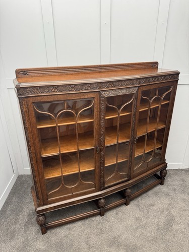 Antique solid oak - oak, glazed