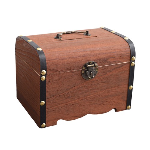 Small wooden treasure chest - small,