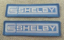 SET OF 2 - SHELBY DEALER PATCHES ORIGINAL - FORD MUSTANG COBRA - PATCH - CARROLL
