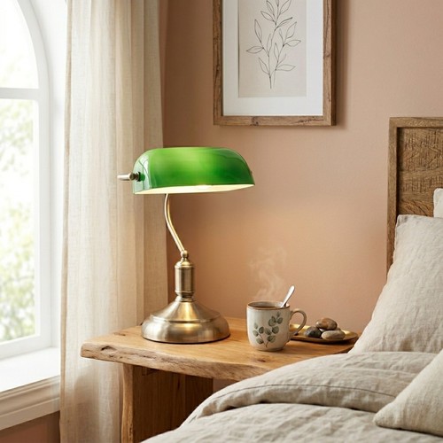 Tiffany bankers table lamp - bankers,