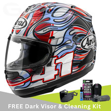 Arai RX-7V Evo Haga WSBK  Motorbike Motorcycle Helmet  & Free Dark Visor