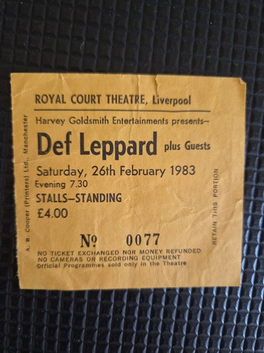 Def leppard concert ticket - leppard,
