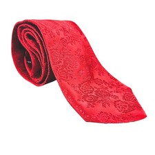 Duchamp Jacquard Silk Red Tie