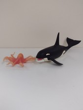 Playmobil Vintage Orca Killer Whale with Opening Mouth & Large Octopus