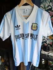 Vtg 1990-91 Adidas Argentina Football Team #9 Shirt Jersey Soccer Original 34-36
