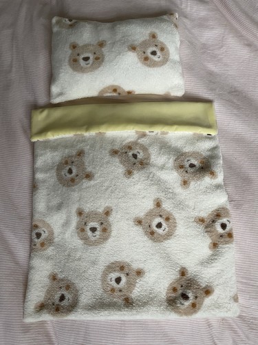 Dolls quilt bedding - quilt, pillow