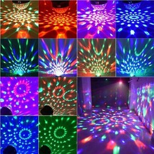 Rotating Magic Disco Ball Stage Light RGB LED Club DJ Wedding Part Light Decor