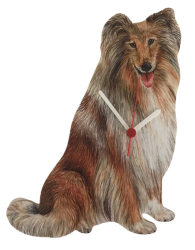 Rough collie clock - rough,
