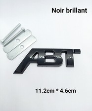 Logo emblem ABT-Front grille 11.2cm*4.6cm glossy black