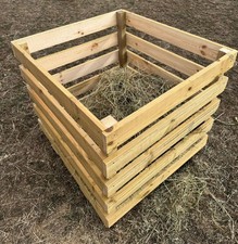 Horse Hay Feeder/ Hay Box Crate - Delivered Fully Built - LightWeight 80x80x70cm