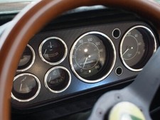 For Ford Escort mk1 mk2  Chrome Dial Surrounds Gauge Rings Polished Alloy x8