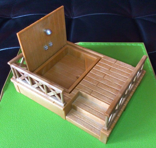 Sun deck hot tub with - tub,