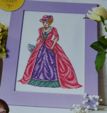 Cross Stitch Chart Only - Joan Elliott Elegant Countess Fashionable French Lady