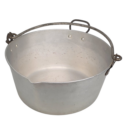 Vintage aluminium jam pan - jam,