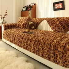 Thick Imitation Fur Plush Sofa