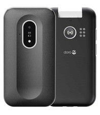 Doro Leva L20 Black 4G Flip Big Button Unlocked Mobile Phone - Pristine A++