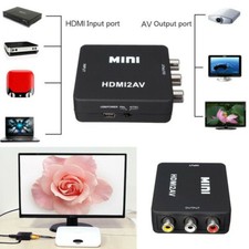 HDMI to AV Adapter Converter Full HD 1080P 4k Video Audio TV 3 RCA CVBS