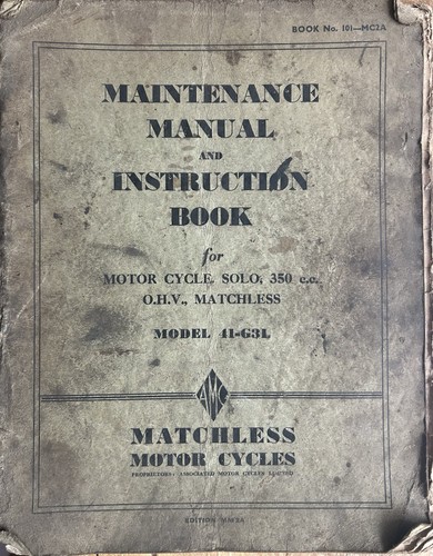 Matchless model g3l - matchless, 41-g3l