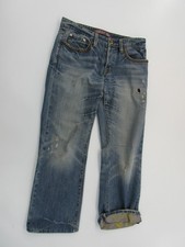 Christian Audigier Studded Skull Print Jeans Inside Printing 32" x 34" Y2K 90s